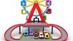 Pinky and Panda Fun Play with Giant Wheel Car Parking - Educational Videos