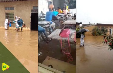 EXAMEN CFEE: A Guediawaye, les élèves composent les pieds dans l'eau