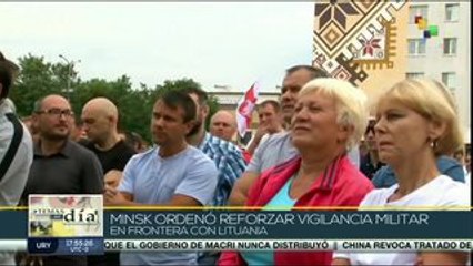 Bielorrusia: gobierno refuerza seguridad en frontera con Lituania