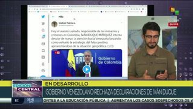 Canciller Arreaza rechaza nuevas acusaciones de Duque contra Venezuela