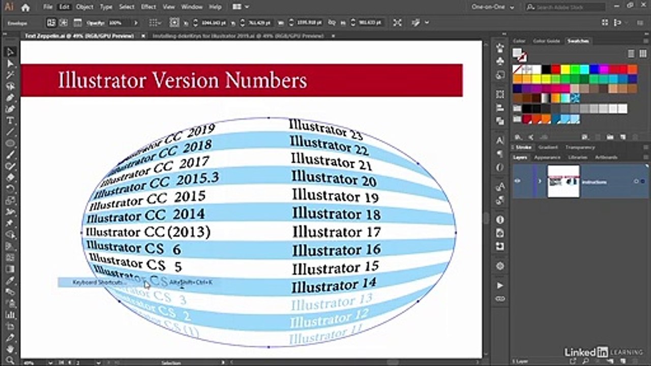 008 - Restoring or customizing shortcuts || Deke McClelland || Adobe Illustrator