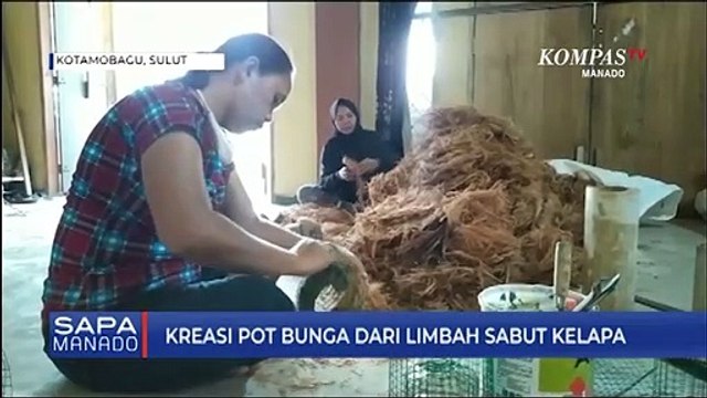 Kreasi Pot Bunga Dari Limbah Sabut Kelapa