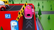 Colors for Children to Learn with Truck Transporter Toy Street Vehicles - Educational Videos_3