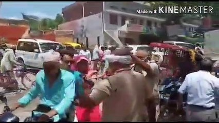 बलिया कांड देखें बलिया लाठीचार्ज एसडीएम अशोक चौधरी सस्पेंड रिपोर्ट दर्ज