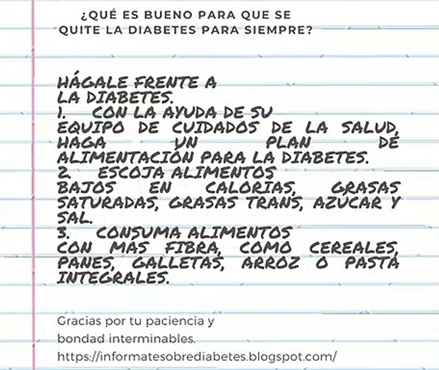 TRATAMIENTO NATURAL PARA LA DIABETES
