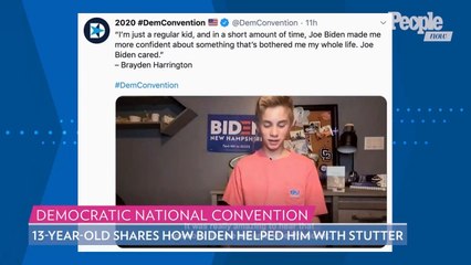 13-Year-Old Boy Who Stutters Makes Touching Speech About How Joe Biden Made Him Feel Confident