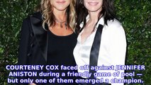 Not Throwing Away Her Shot! Courteney Cox Beats Jennifer Aniston in Pool