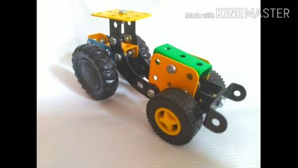 CONSTRUCTION VEHICLES,ट्रॅक्टर बनावो, Creative toys, Mechanical toys,Engineering toys,Educational toys, Toys unboxing, swecan