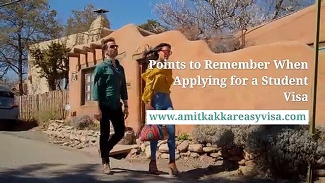 Amit Kakkar Easy Visa Tips - How to Apply for a Student Visa