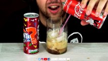 ASMR DRINKING ICY COCA-COLA AND FANTA | EATING SOUND (NO TALKING)  BEST SOUND