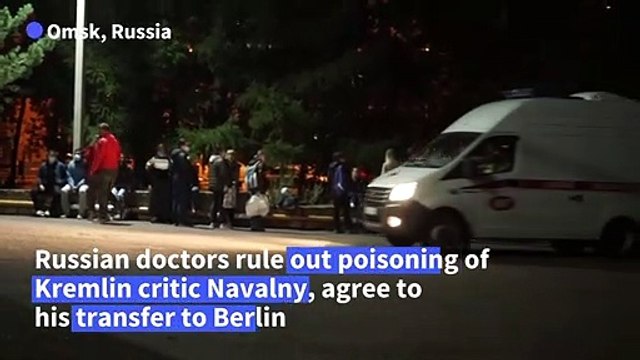 Russian doctors rule out poisoning for Navalny and agree to his evacuation