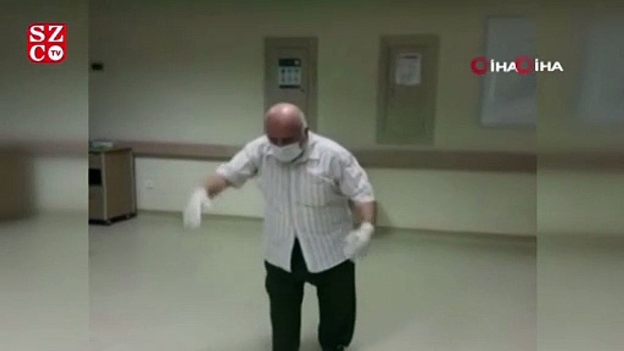 75 yaşındaki Covid-19 hastası böyle taburcu oldu