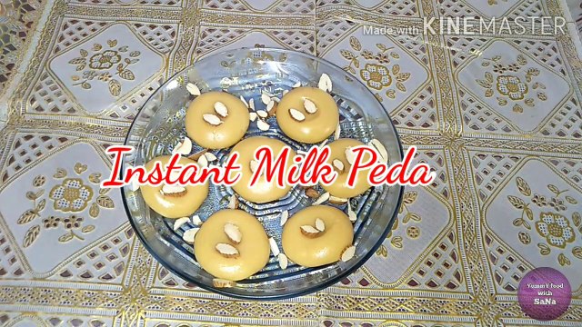 Instant milk powder Peda/ milk powder Peda recipe, how to make milk peda, milk peda recipe