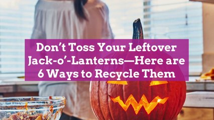 Don’t Toss Your Leftover Jack-o’-Lanterns—Here are 6 Ways to Recycle Them