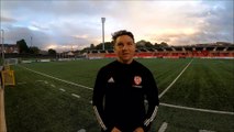 Kevin Deery reaction v Cork City