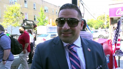 President of police union speaks at pro-police rally in Bronx