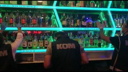 Muğla'da Kovid-19 ve sahte içki denetimi