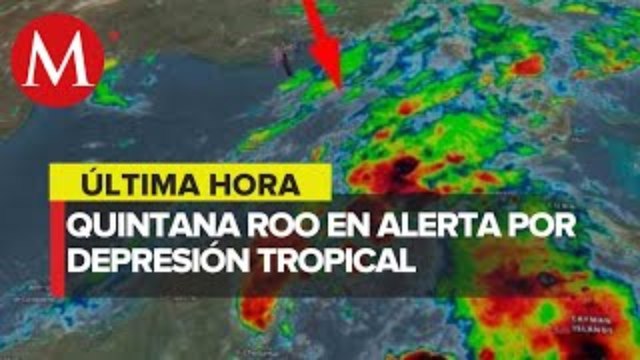 Emiten alerta amarilla en Quintana Roo por depresión tropical