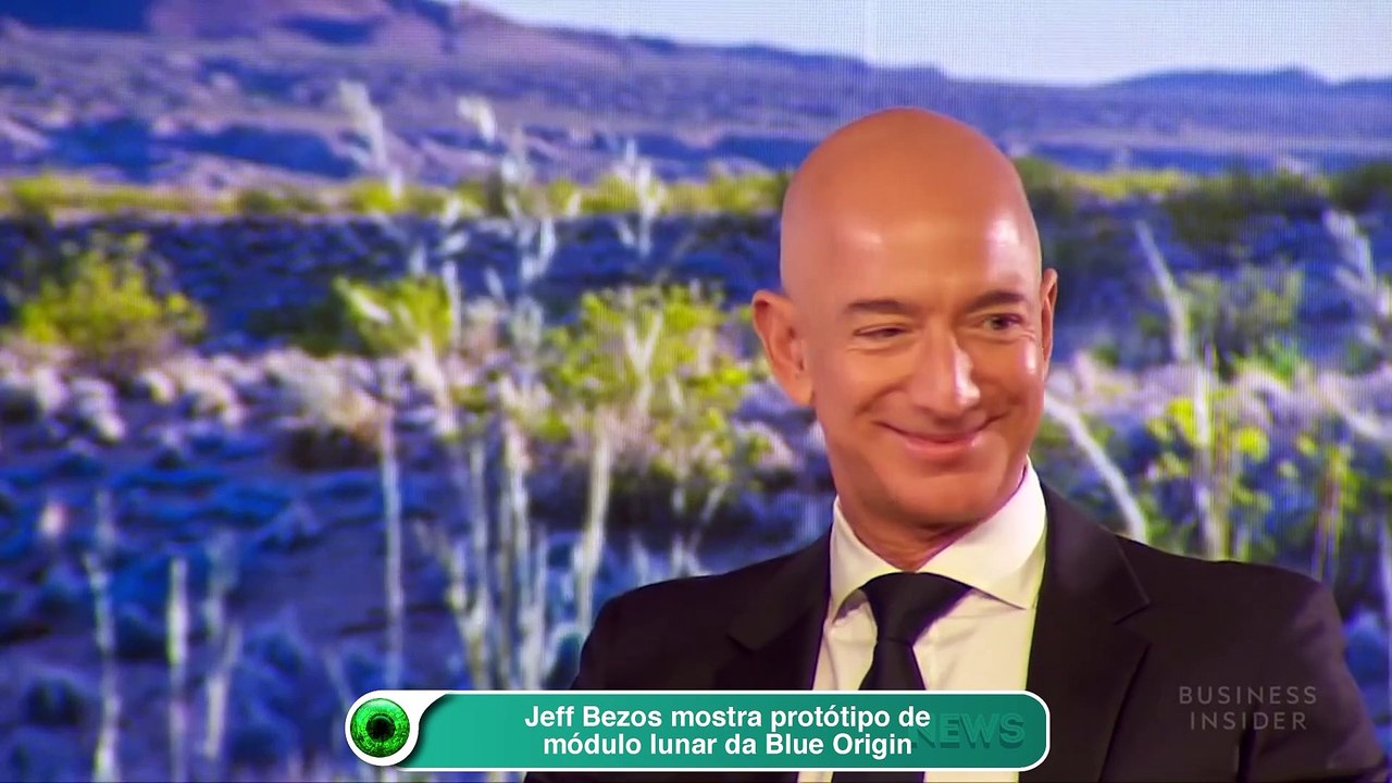 Jeff Bezos mostra protótipo de módulo lunar da Blue Origin