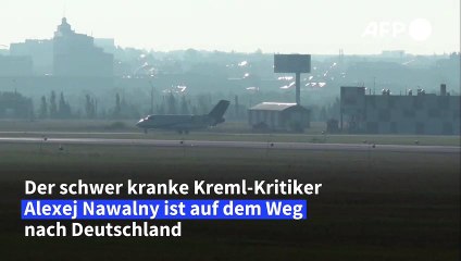 Nawalny auf dem Weg nach Deutschland