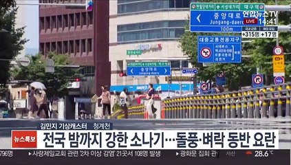 [날씨] 주말 충청 이남 무더위…밤까지 전국 강한 소나기