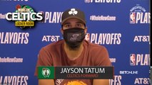 Jayson Tatum Post Game Press Conference Celtics vs. 76ers Game 3