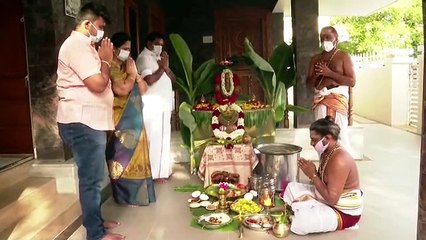 விநாயகருக்கு சிறப்பு பூஜை.. குடும்பத்தினருடன் வழிபட்ட முதல்வர் எடப்பாடி பழனிசாமி - வீடியோ