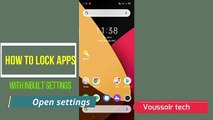 How to lock apps in android mobile without external app Lock apps with inbuilt setting HD
