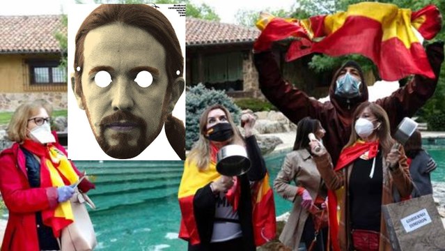 Caceroladas Iglesias: los ciudadanos de la bandera española pueden con Marlaska y con los piquetes de Podemos