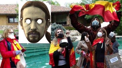 Caceroladas Iglesias: los ciudadanos de la bandera española pueden con Marlaska y con los piquetes de Podemos