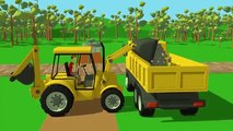 #Truck and Mini #Excavator with Hydraulic Hammer | Street Vehicles for Baby | Maszyny Budowlane Kids