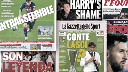 Le message énigmatique d'Antonio Conte fait trembler l'Inter, la presse anglaise cartonne Harry Maguire