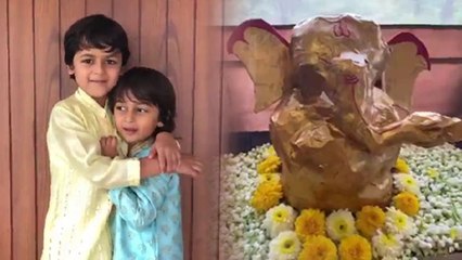 Ritesh Deshmukh Shared How his Kids makes an ECO Friendly Ganpati at home | FilmiBeat