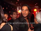 Arjun Rampal with then wife Mehr Jesia at a Zee Bollywood Party