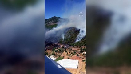 Bozyazı'da çıkan orman yangınına müdahale ediliyor - MERSİN