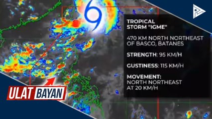 PTV INFO WEATHER:  Severe tropical storm Igme, binabantayan