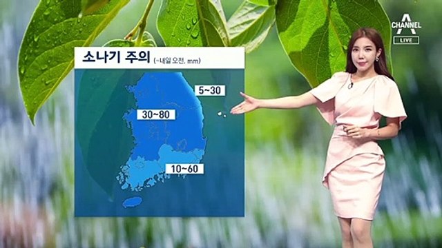 [날씨]전국 곳곳 소나기…태풍 ‘바비’ 빠르게 북상