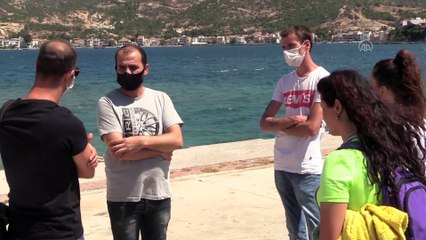 Foça'da batan tekneden kurtulan Sudenaz, arkadaşı için süren arama çalışmasına katıldı - İZMİR