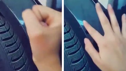 Faire des empreintes de pas sur une voiture