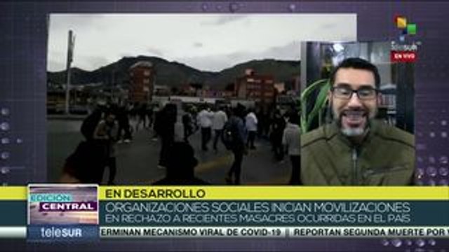 Colombia: inician movilizaciones para condenar las recientes masacres