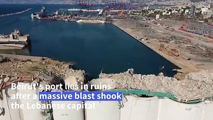 Beirut port area ruined after mega blast