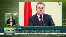 Rusia reitera apoyo al gobierno democráticamente electo de Belarús