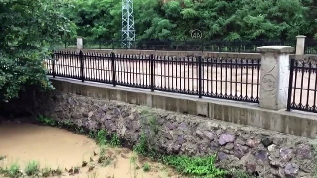 Sağanak nedeniyle dere taştı - GİRESUN