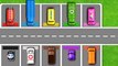 Learn Colors with Multi-Level Parking Street Vehicles and Toy Train - Colors Collection for Children