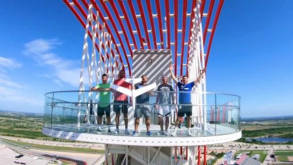Farthest Throw from Giant Tower Wins_- Dude Perfect HD