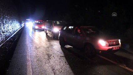 Karadeniz-Akdeniz Yolu'nda heyelanlar meydana geldi - ORDU