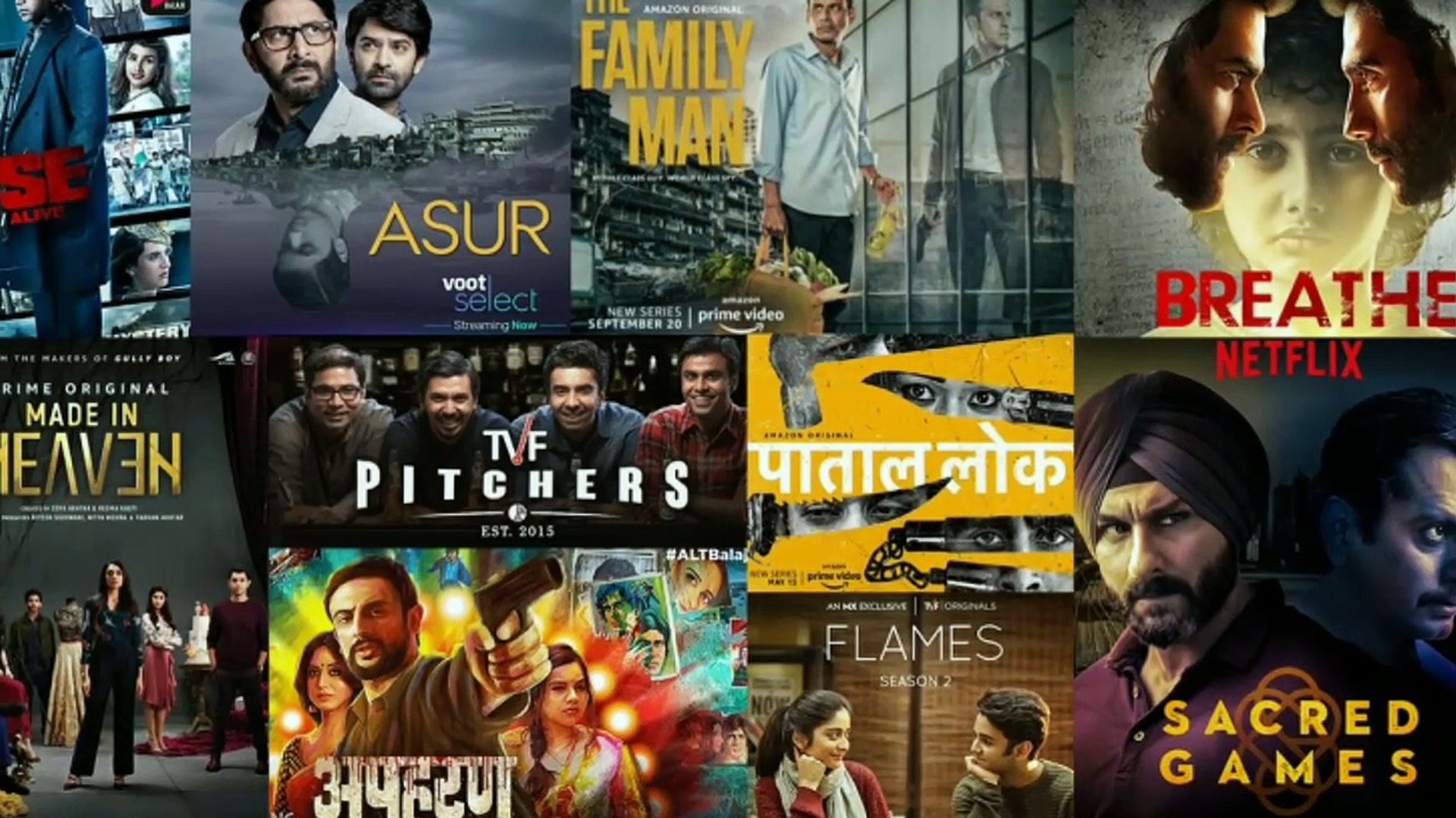 ⁣TOP 10 Web series | 2020 | Top 10 web series in hindi | Reporter RJ |