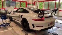 Porsche 991.2 GT3 RS  Gen 3  Akrapovic OPF Delete Exhaust vs Stock Exhaust with OPF   Sounds   DYNO!