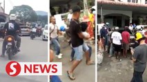 Man assaulted after crashing into more than 10 vehicles in Bukit Mertajam