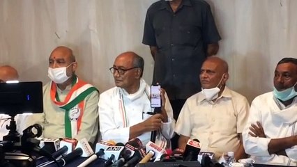 दिग्विजय सिंह की पीसी, सिंधिया की पुरानी रिकॉर्डिंग सुनाई